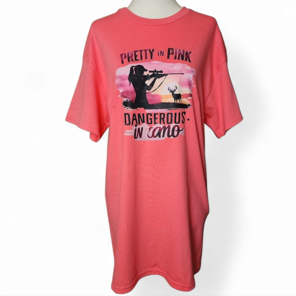 Nwt, Womens Hot Pink Graphic Tee Shirt